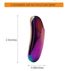 Heavy Curved Lighter Case Cover Holder Sleeve Pouches Metal Ergonomic Rainbow