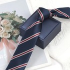 Men s Striped Jacquard Tie 6cm Slim Necktie Business Wedding Formal Wear