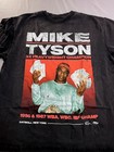Mike Tyson Shirt Mens L Washed Black Heavyweight Champion Graphic Rap Tee Nwt