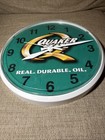 Quaker State Motor Oil Advertising Hanging Wall Clock