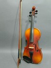 Antiques Musical Instrument  Oriental Vintage Violin With Box