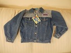 Vtg New Rugrats 1996 Embroidered Denim Jacket Kids 7 Nickelodeon Nwt Angelica L1