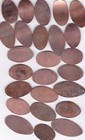 Elongated Souvenir Penny  25 Mixed assorted Designs Souvenir Pennies L10