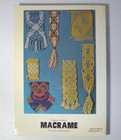 Macrame The Art Of Creative Knotting Virginia Harvey 1967 Vtg Patterns Crafts