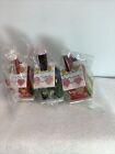 Vtg Jasco Toyland 3 Wooden Gingerbread House Ornaments Hand Crafted Painted New