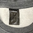 Adidas Essentials Fleece 3-stripes Sweatshirt Women   s Size Small Gray Coral Top