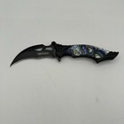 New Pocket Knife Assisted Open Folding Dragon Print