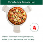 18 Inch Ceramic Heat Deflector Plate Setter Baking Stone For Kamado Grills