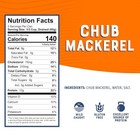 Bumble Chub Mackerel  15 Oz Can Pack Of 12  Canned Mackerel Fish High Protein