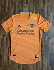 Adidas 2019-2020 Houston Dynamo Medium Authentic Home Orange Jersey Mls Soccer