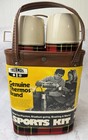 Vintage 1973 Thermos Brand Sports Kit Classic Plaid Bottles - New Old Stock 
