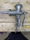 Reliance Husqvarna  10 Meat Grinder With Stuffer Horn Made In Sweden Antique
