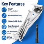 5inch Gutter Hangers 60pcs  With Pre-inserted Quick Screw Gutter Brackets