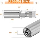 12 Pack 1 4  Hydraulic Hose End Fittings  1 4  I d  Hose X 1 4  Jic 37    Female