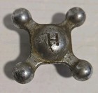 2 Vintage Crane Cold Water   2 Hot Faucet Water Cross Handles Knobs