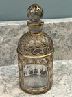 Vintage French Eau De Cologne Imperiale Guerlain Perfume Gold clear  bee Bottle 