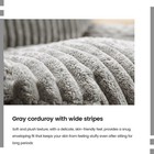 Gray Bean Bag Sofa  Oversized Corduroy Lounge Chair
