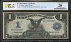 1899  1 Silver Certificate Black Eagle Pcgs 20 Fr 233 00938