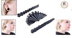 Complete 48-piece Ear Expander Kit  Soft Silicon Tunnels   Secure Acrylic Gauges