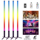 4pack Professional 360 Dj Tube Light Bar Stand With Case Battery Powered Ip65   