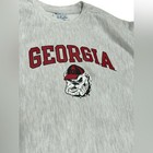 Champion Reverse Weave University Of Georgia Bulldogs Kids Crewneck Sweatshirt L