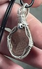 2016 Bahamian 5 Cent Coin   925 Sterling Silver Wire Wrapped Pendant 10c
