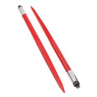For Tractors Loaders 2pcs Hay Bale Spear 39  3000 Lbs Capacity Spike Fork Red