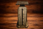 Antique Pelouze National Postal Scale Brass Chicago Vtg 4lb Mail Letter Scale