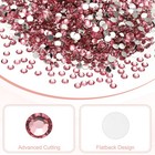 10000-pack Resin Flatback Rhinestone  3mm Flat Back Crystals Bulk  dark Pink 