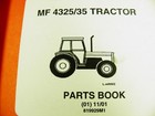 Massey Ferguson Mf 4325 4335  Tractor Parts Book