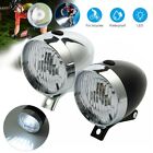 Classical Chrome Vintage Bicycle Bike Led Light Headlight Front Retro Head Lamp