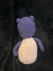 Handmade Crochet Owl Plush Plushie Stuffed Animal Bead Eyes Purple Pink