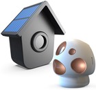 Wireless Driveway Alarm - 1 2 Mile Range Solar Motion Sensor Detector - Weatherp