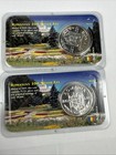 Romania Fao 1995 100 Lei Silver Coin In Littleton Showpak Case - Lot Of 2