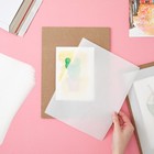 100 Pack Glassine Paper Sheets - Onion Skin Paper For Artwork  Diy Projects