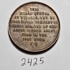 1937  Ford Motor Co Windsor Canada George Vi Elizabeth Royal Token Iten 2425