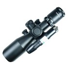 2 5-10x40 Tactical Rifle Scope Mil-dot Dual Illuminated With Green Laser Sight