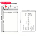 10 Pack Vertical Id Badge Holders     Extra Thick Clear Vertical 