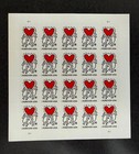 Usps Postage Stamps Sheet Of 100 First Class Letter Love Keith Haring
