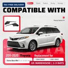 1pair Windshield Wiper Cowl Cover Compatible With Toyota Sienna 2011-2020 Rep   