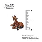 Little Critterz - Giraffe Calf  aerial  Animal - Miniature Porcelain Figurine