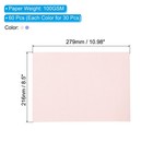 60 Sheets Vellum Paper 8 5x11  Translucent Paper 100gsm  Bule pink