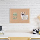  Cork Bulletin Board  Natural Maple Wood-style Frame