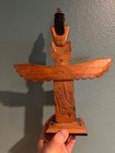Ray Williams Thunderbird Totem Pole Carved 12   T  X 10 W 1970s Vtg Rare Example