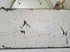 Stunning   C1890 s Antique Best  White Ceiling Tin Wall Decor Tile 4foot  swags 