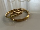 Authentic Louis Vuitton M00396 Lv Logo Hoop Single Earring Accessory Casual