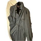 Vintage 80s Dickies Streetwear Mens 44 Medium Distressed Coveralls Bibs Olive