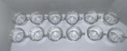 Lot 12 Arcoroc France Classique Clear Glass 6 Oz Tea Mug Cup Coffee Vintage Set
