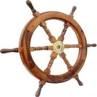 Steering Gift Nautical Pirate Wooden Wall Wheel Antique Vintage Ships 24   Boat