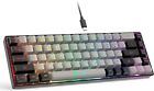 65  Wired Gaming Keyboard  Backlit Compact 68 Keys  Anti-ghosting Pc